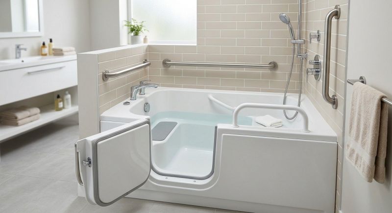 Walk In Tub Installation detail